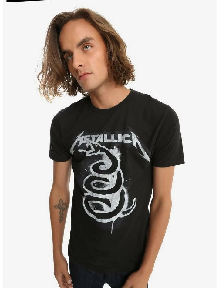 Hot Sale π Metallica Black Album Art T-Shirt β - Image 2