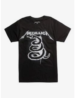 Hot Sale 👏 Metallica Black Album Art T-Shirt ⌛