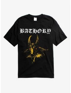 Brand new 🛒 Bathory Goat Yellow T-Shirt 👍