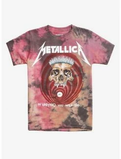 Promo 🤩 Metallica The Shortest Straw Tie-Dye T-Shirt ✨