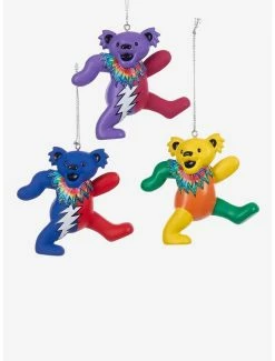 New 😉 Grateful Dead Bears Ornament Set 🤩