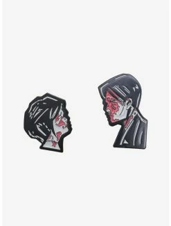 Promo 😍 My Chemical Romance Three Cheers For Sweet Revenge Couple Enamel Pin Set 😉