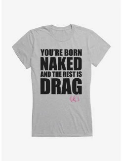 Budget 🌟 RuPaul Born Naked 👧 Girls T-Shirt ⭐