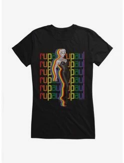 Best Sale 🤩 RuPaul Rainbow Silhoutte 👧 Girls T-Shirt ⭐