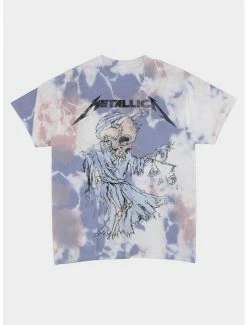 Deals 🎁 Metallica Justice Tie-Dye Boyfriend Fit 👧 Girls T-Shirt ⭐