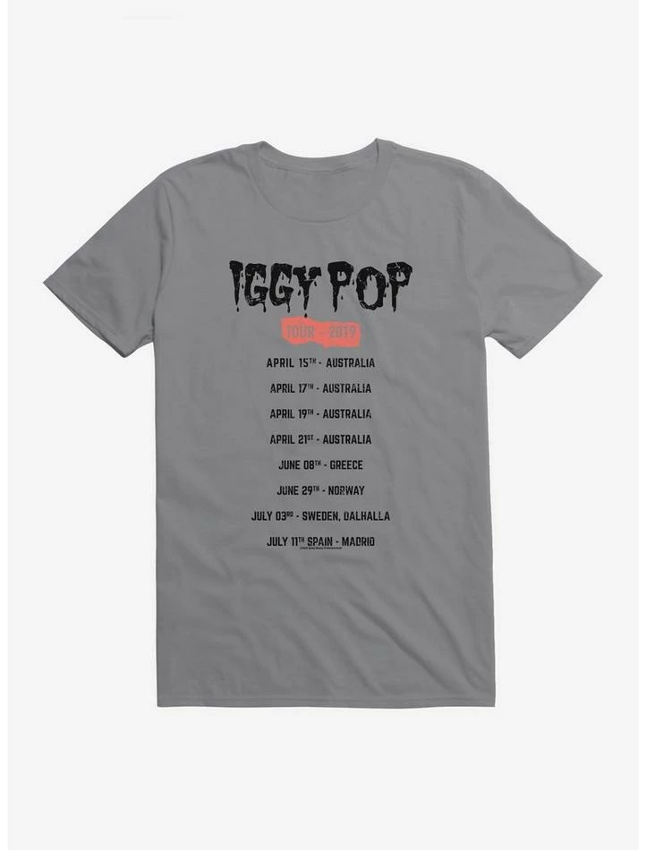 Hot Sale π Iggy Pop Tour Dates T-Shirt π― - Image 5