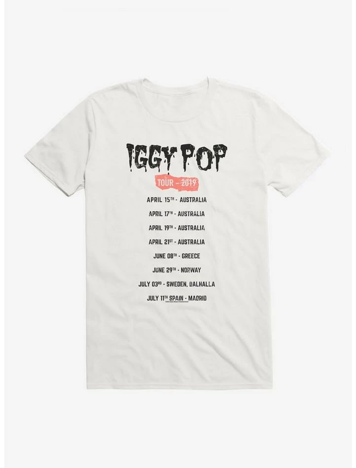 Hot Sale π Iggy Pop Tour Dates T-Shirt π― - Image 6