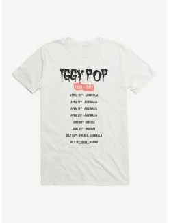 Hot Sale 😍 Iggy Pop Tour Dates T-Shirt 💯