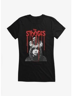 Cheap 𧨠Iggy Pop The Stooges Red Font π§ Girls T-Shirt βοΈ