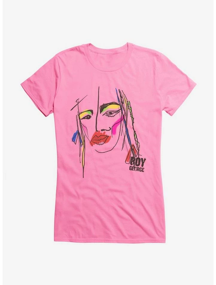 Cheap β¨ Boy George & Culture Club Face Painting π§ Girls T-Shirt π - Image 4