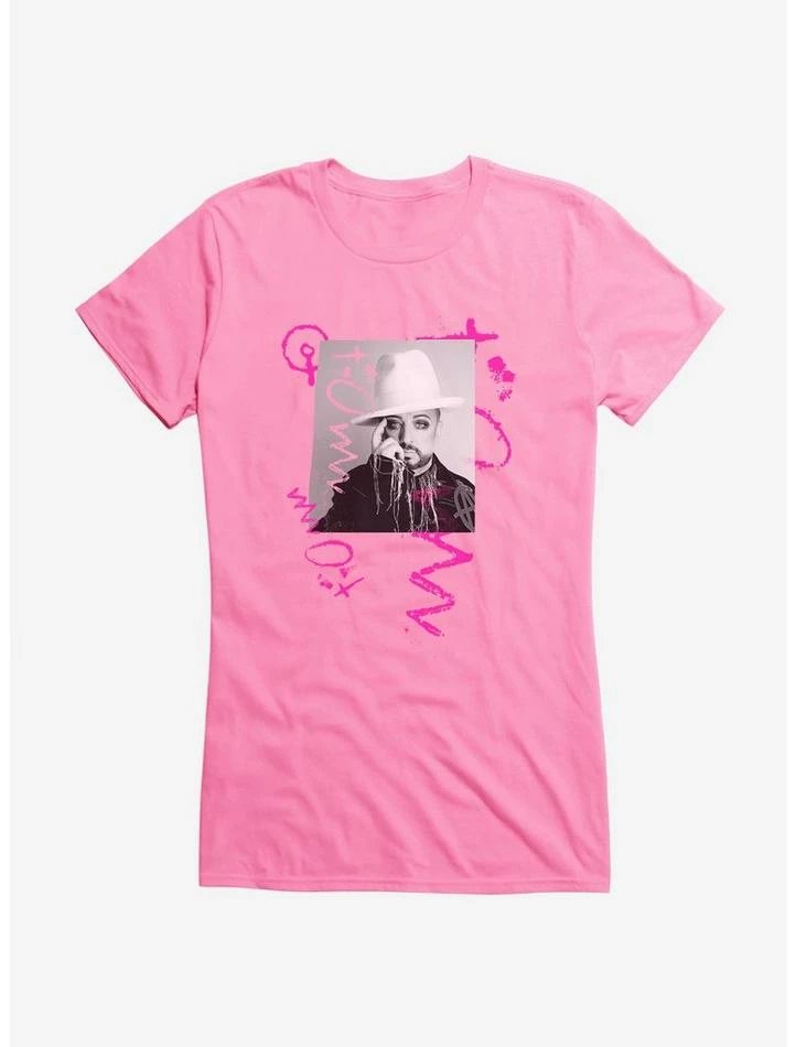 Cheap β€οΈ Boy George & Culture Club Hat Picture π§ Girls T-Shirt π - Image 3
