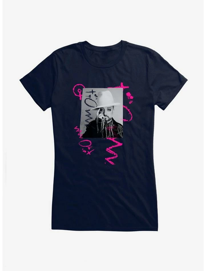 Cheap β€οΈ Boy George & Culture Club Hat Picture π§ Girls T-Shirt π - Image 5