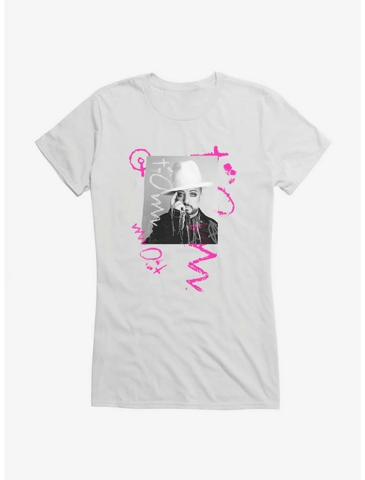 Cheap β€οΈ Boy George & Culture Club Hat Picture π§ Girls T-Shirt π - Image 6
