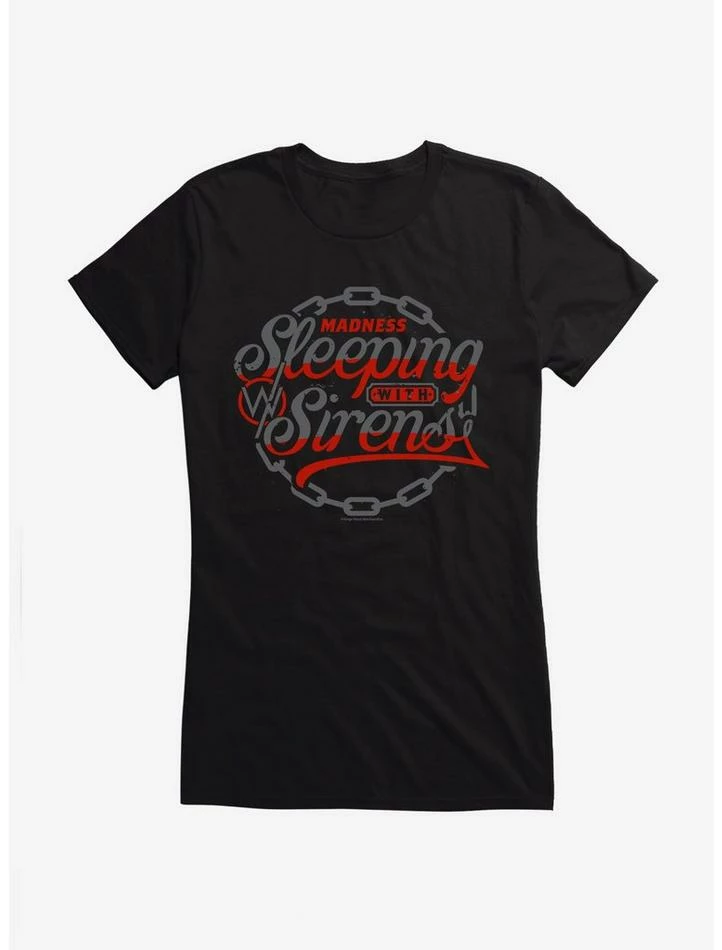 Hot Sale π Sleeping With Sirens Chain Crest π§ Girls T-Shirt π