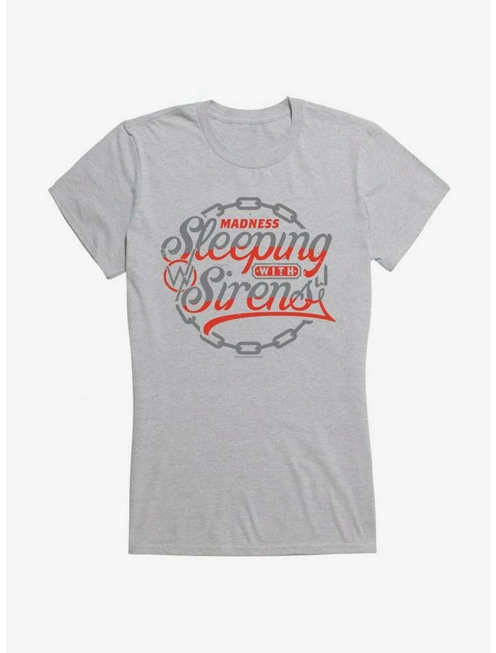 Hot Sale π Sleeping With Sirens Chain Crest π§ Girls T-Shirt π - Image 3