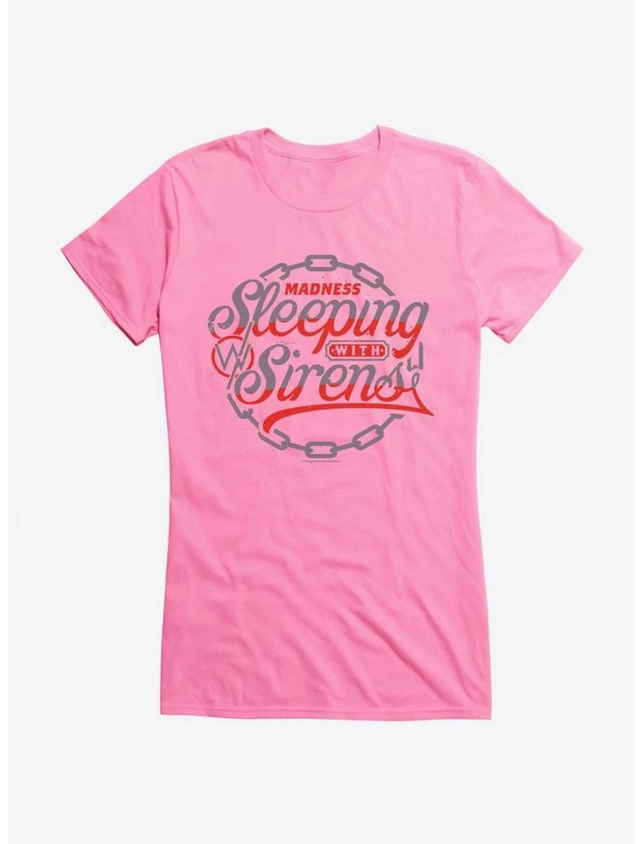 Hot Sale π Sleeping With Sirens Chain Crest π§ Girls T-Shirt π - Image 4