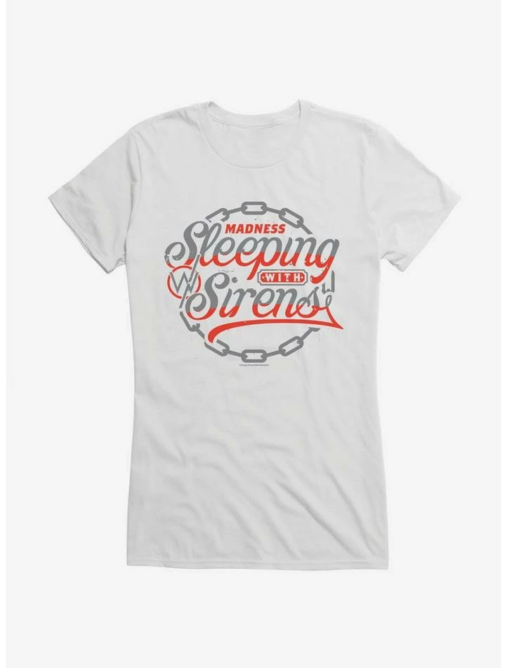 Hot Sale π Sleeping With Sirens Chain Crest π§ Girls T-Shirt π - Image 5