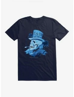 Budget 👍 Poison Blue Smoking Skull Logo T-Shirt 🛒