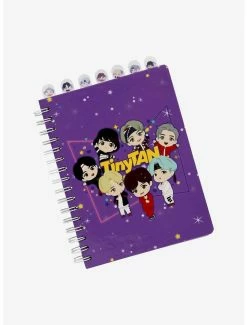 Promo 🎁 TinyTAN Character Purple Tabbed Journal Inspired By BTS 👍