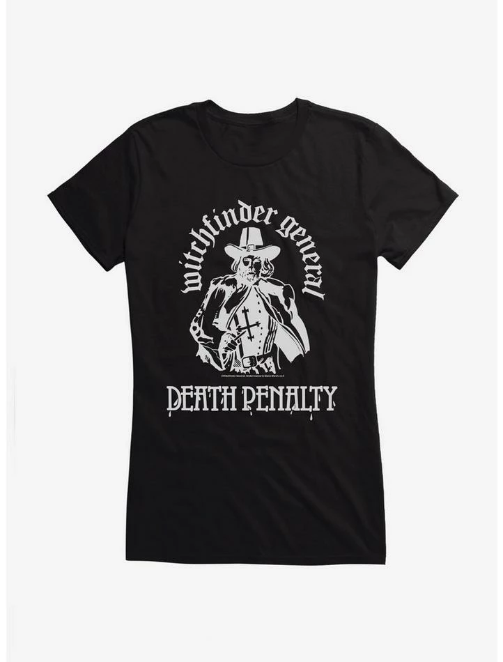 Discount π Witchfinder General Death Penalty π§ Girls T-Shirt π - Image 2