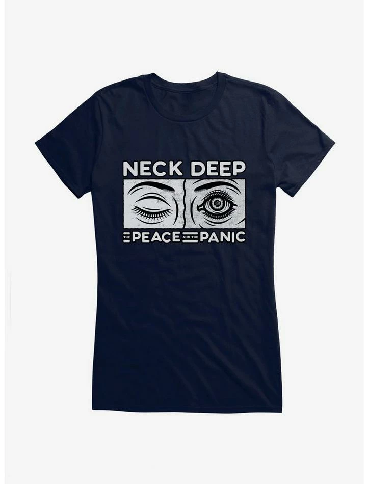 Hot Sale π Neck Deep The Peace And The Panic Eyes π§ Girls T-Shirt π― - Image 3