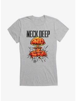 Outlet ⭐ Neck Deep Bomb Cloud 👧 Girls T-Shirt 🥰
