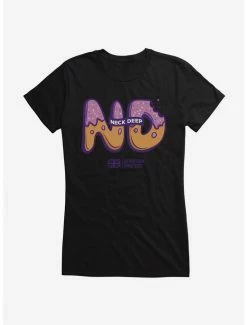 Buy 🧨 Neck Deep Donut Logo 👧 Girls T-Shirt ⌛