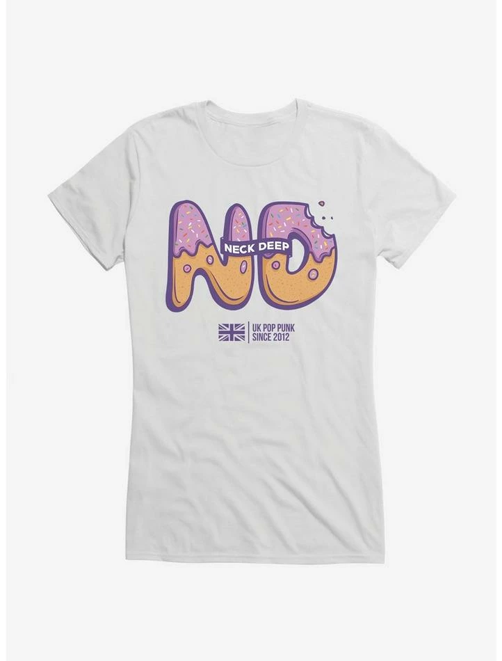 Buy 𧨠Neck Deep Donut Logo π§ Girls T-Shirt β - Image 6