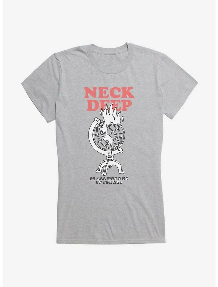 Best Sale 𧨠Neck Deep It All Went Up In Flames π§ Girls T-Shirt π₯