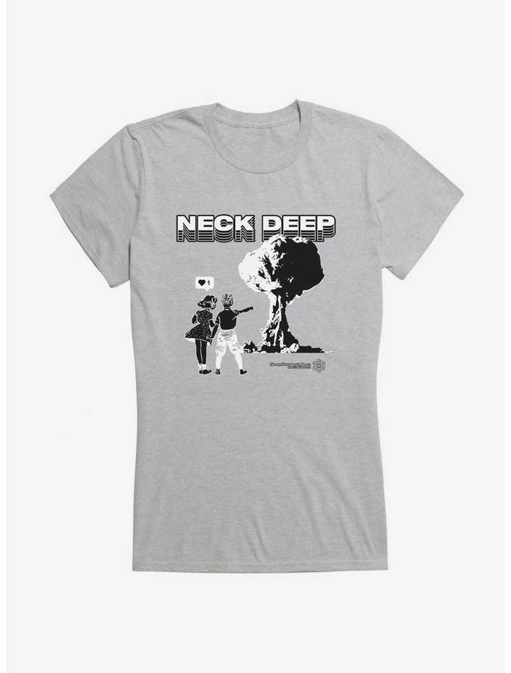New π Neck Deep Nuclear Couple π§ Girls T-Shirt β€οΈ - Image 5