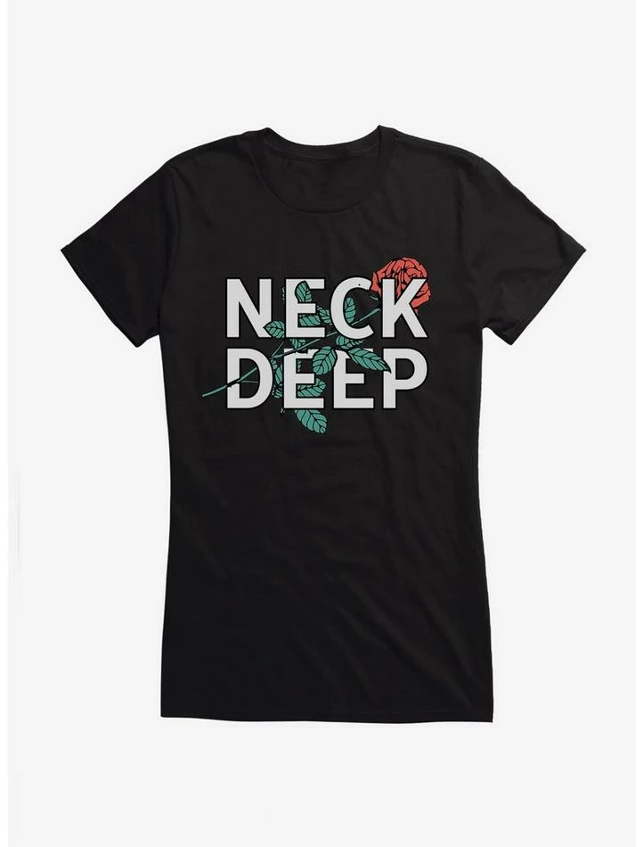 Budget π€© Neck Deep Rose π§ Girls T-Shirt β€οΈ - Image 3