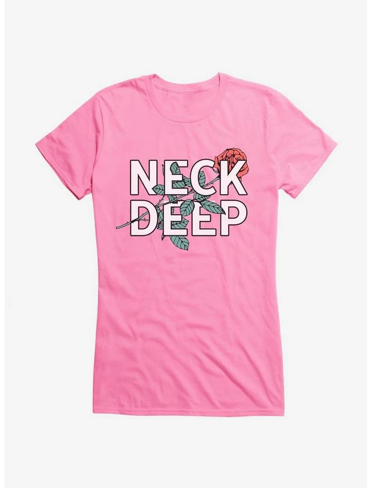 Budget π€© Neck Deep Rose π§ Girls T-Shirt β€οΈ - Image 6