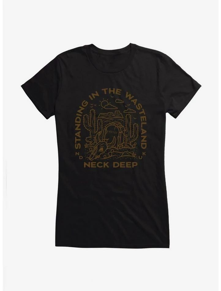 Budget β€οΈ Neck Deep Standing In The Wasteland π§ Girls T-Shirt π