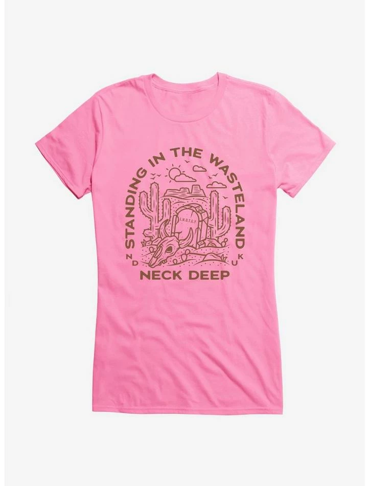 Budget β€οΈ Neck Deep Standing In The Wasteland π§ Girls T-Shirt π - Image 4