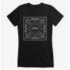 Coupon 🥰 Joan Jett Paisley Bandana Logo 👧 Girls T-Shirt 🤩