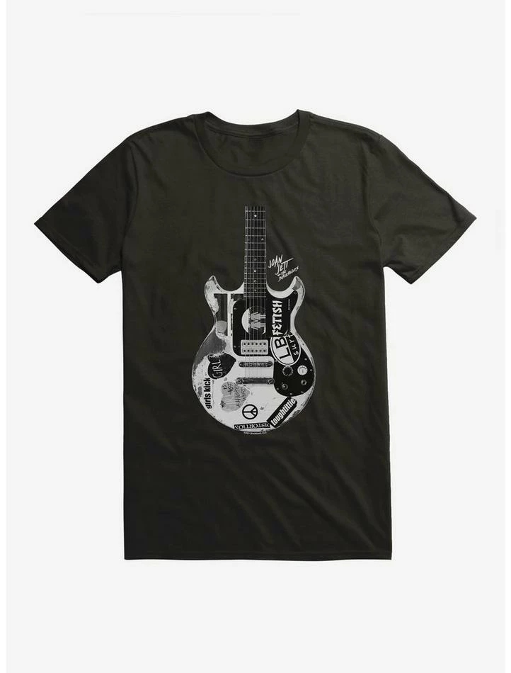 Brand new π€© Joan Jett Black And White Guitar Logo T-Shirt β - Image 2