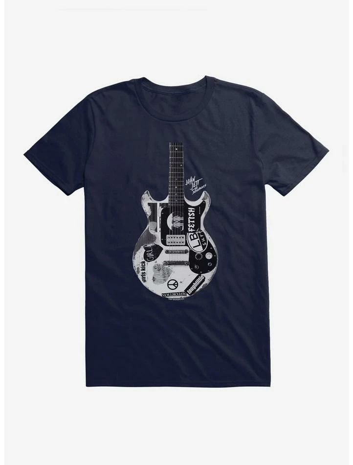 Brand new π€© Joan Jett Black And White Guitar Logo T-Shirt β - Image 4