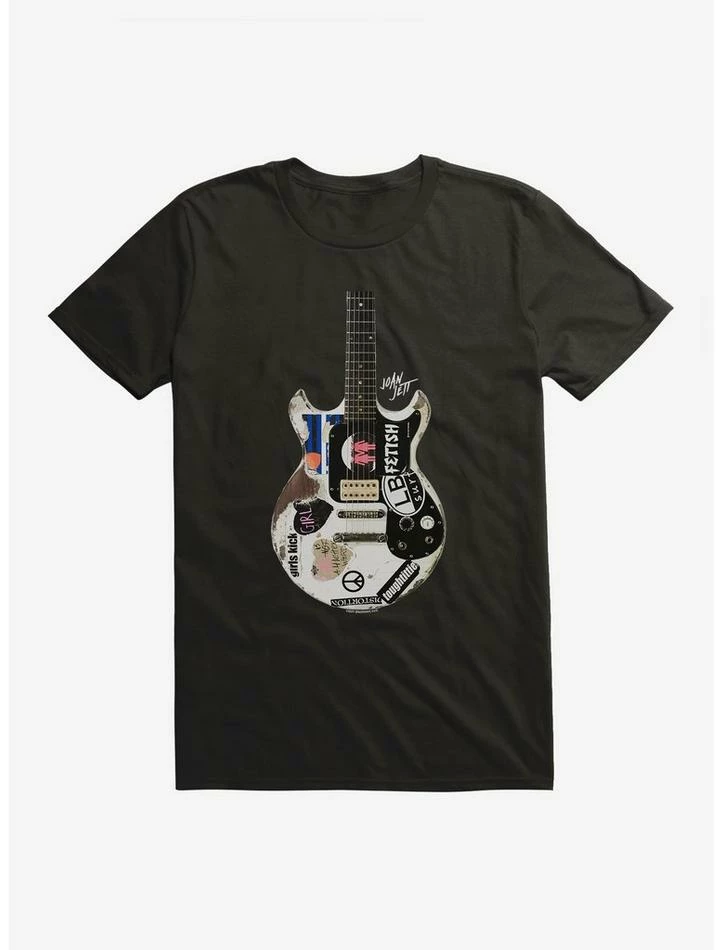 Best Sale 𧨠Joan Jett Color Guitar Logo T-Shirt 𧨠- Image 2