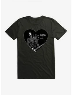 Cheapest 😍 Joan Jett Photo And Autograph In Heart T-Shirt 🧨