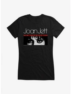 Promo ⌛ Joan Jett Bad Reputation Eyes Logo 👧 Girls T-Shirt ⌛