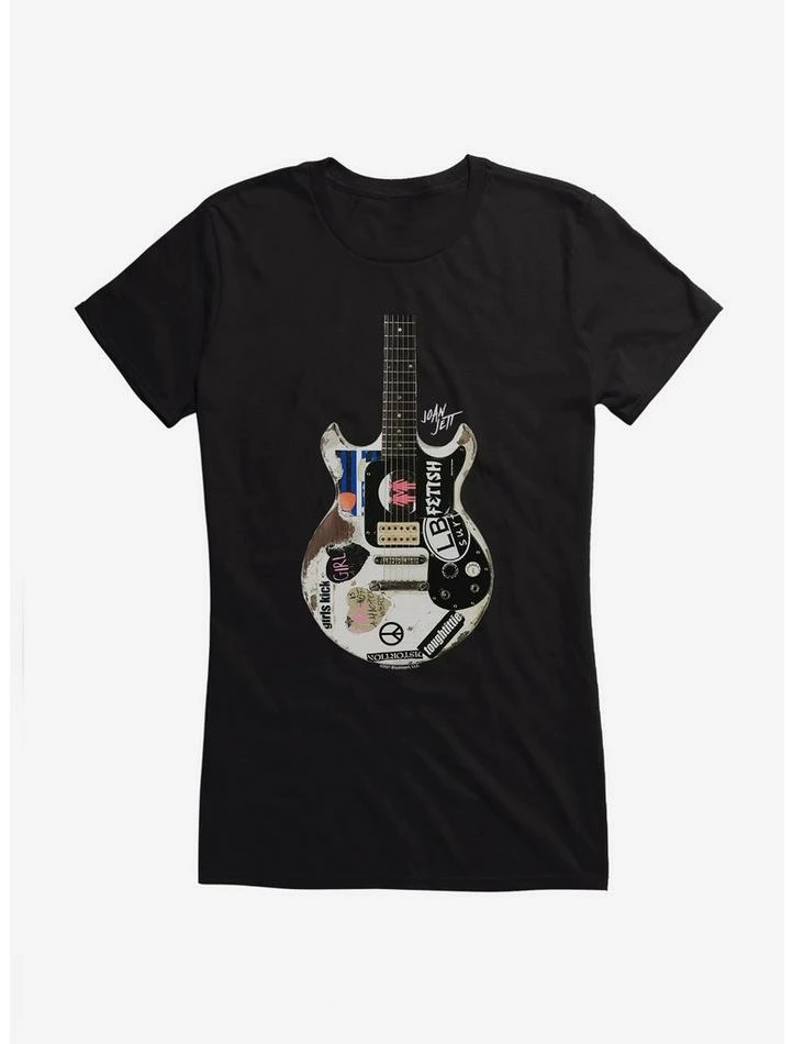 Top 10 π Joan Jett Color Guitar Logo π§ Girls T-Shirt 𧨠- Image 4
