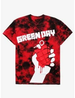 Budget 🎉 Green Day American Idiot Tie-Dye T-Shirt ✔️