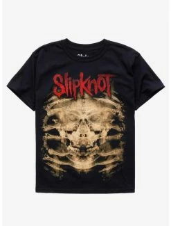 Flash Sale 🧨 Slipknot X-Ray Skull Boyfriend Fit 👧 Girls T-Shirt ⌛