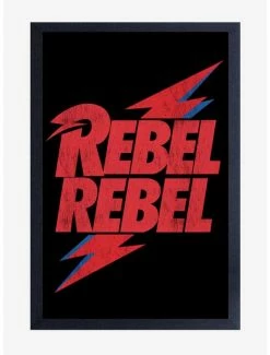 Hot Sale 🧨 David Bowie Rebel Rebel Framed Wood Wall Art 🥰