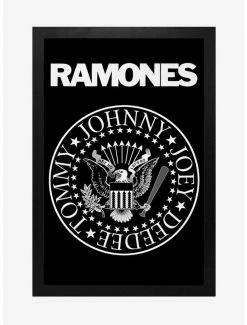 Top 10 ⌛ Ramones Band Seal Framed Wood Wall Art 🔔