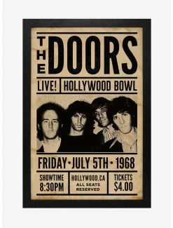 Promo 🤩 The Doors Live! Hollywood Bowl Framed Wood Wall Art 👍