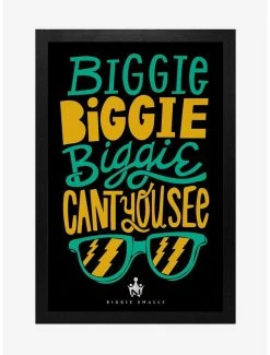 Buy 🔔 The Notorious B.I.G. Can't You See Framed Wood Wall Art 🧨