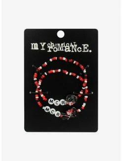 Buy 🌟 My Chemical Romance Three Cheers Best Friend Beaded Bracelet Set 🛒