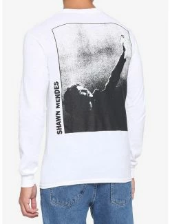 Coupon 💯 Shawn Mendes Black & White Portrait Long-Sleeve T-Shirt 🎉