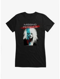 Discount ⌛ Missing Persons Bozzio Portrait 👧 Girls T-Shirt ⌛